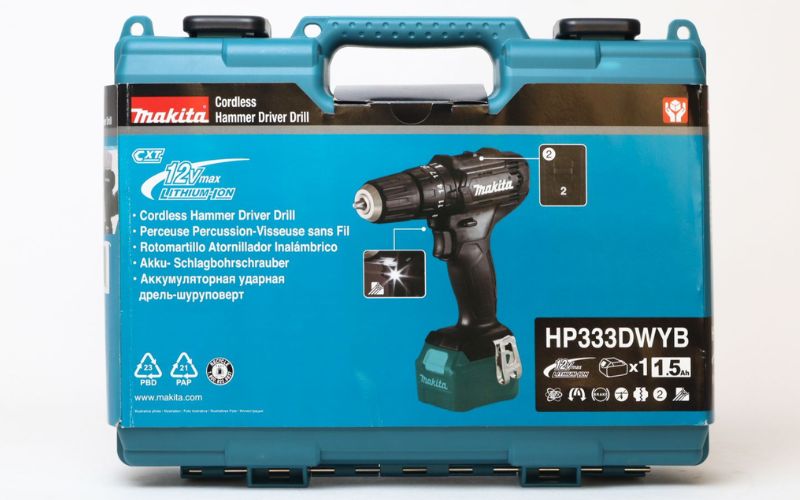 Máy khoan búa và vặn vít dùng pin (12V Max) Makita HP333DWYB