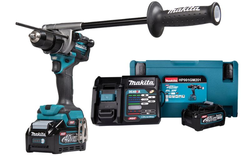 Máy khoan búa, vặn vít dùng pin Makita HP001GZ